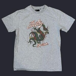 Thrills Company Dragon Graphic Tee Adult Size Small Skater Grunge Goth Y2K Style
